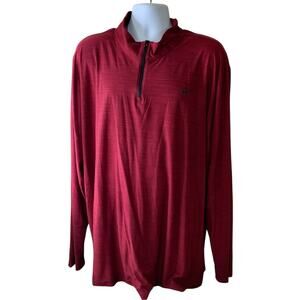 Nike Dri Fit Shirt Mens 3XLT 1/4 Zip Mini Swoosh Mock Neck Performance Pullover